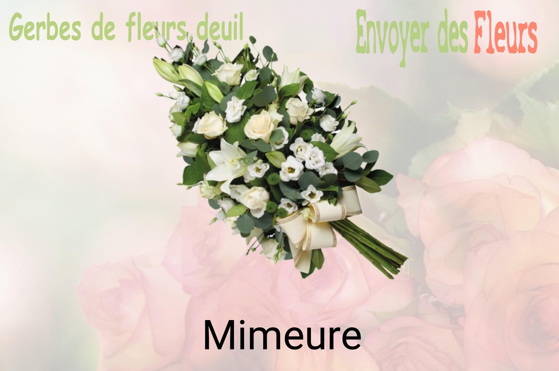 Gerbe de fleurs de deuil livrée à Mimeure